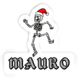 Weihnachts-Skelett Sticker