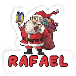 Weihnachtsmänner Aufkleber mit dem Namen Rafael