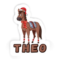 Weihnachtspferd Sticker