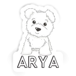 Westies Aufkleber mit dem Namen Arya