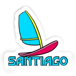 Windsurf-Bretter Aufkleber mit dem Namen Santiago